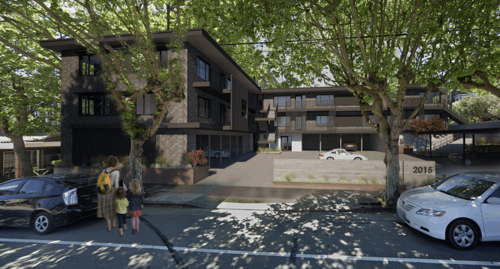 Rendering image of the 2015 Bridgeway project in Sausalito