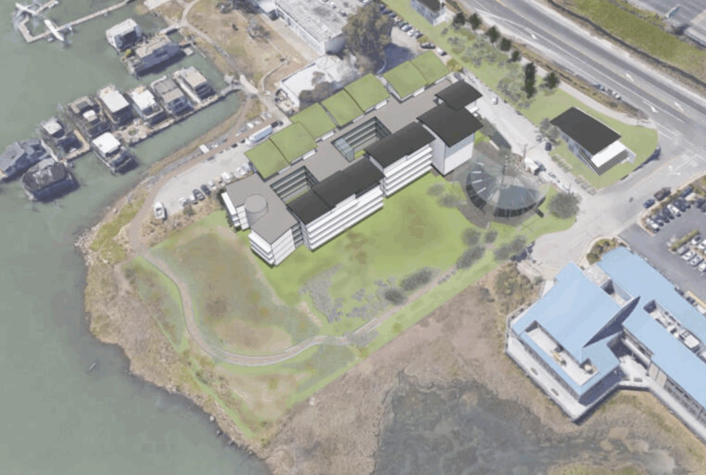 Project rendering for 260 Redwood Highway Frontage Road.