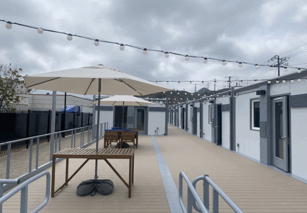 350 Merrydale - interim housing project display board